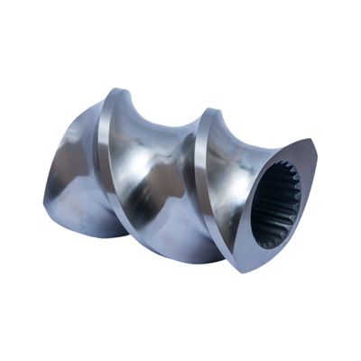 주문 거울 표면 쌍 나사 추출기 고 경화성 이중 비행 컨베이어 나사 요소 online manufacture