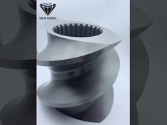 진공 완화 쌍 나사 추출제 요소 착용 저항 HRC 58-62 생분해성 재료